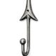Handcrafted Metal Arrow Design Wall Hook Utility Decor